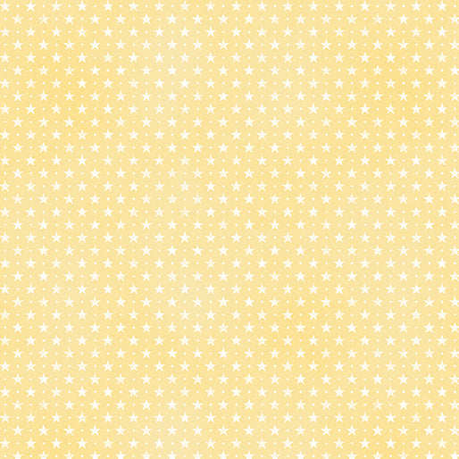 Benartex - ABCs - Tiny Stars Yellow - 1/2 YARD CUT