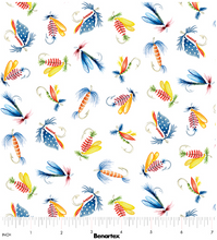 Load image into Gallery viewer, Benartex - Sail Away - Fishing Lures - 1/2 YARD CUT
