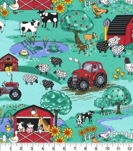 Fabric Traditions - Farm Life - 1/2 YARD CUT