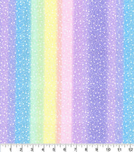 Load image into Gallery viewer, Fabric Traditions - Pastel Rainbow Stars - 1/2 YARD CUT
