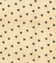 Load image into Gallery viewer, Fabric Traditions - Honeycomb Bees Metallic - 1/2 YARD CUT
