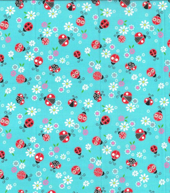 Fabric Traditions - Ladybug Glitter - 1/2 YARD CUT