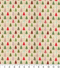 Load image into Gallery viewer, Fabric Traditions - Christmas Tree Glitter - 1/2 YARD CUT
