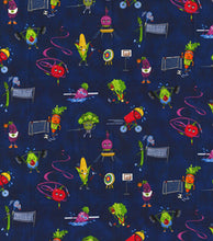 Load image into Gallery viewer, Fabric Traditions - Veggie Workout - 1/2 YARD CUT
