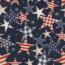Load image into Gallery viewer, 3 Wishes - Sweet Land of Liberty - Stars and Stripes - 1/2 YARD CUT
