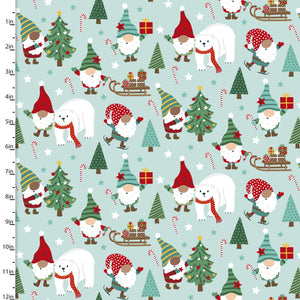 3 Wishes - Be Merry - Polar Friends - 1/2 YARD CUT