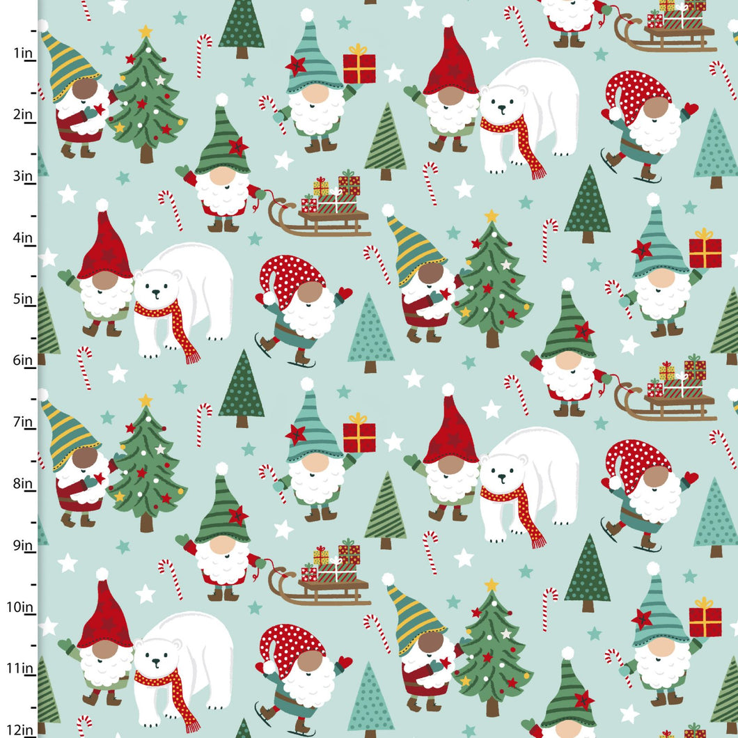 3 Wishes - Be Merry - Polar Friends - 1/2 YARD CUT