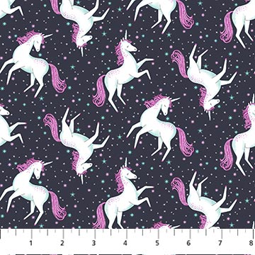 Northcott - Unicorn Dreams - Unicorn Toss - 1/2 YARD CUT