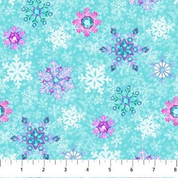 Northcott - Merry & Bright - Snowflakes - 1/2 YARD CUT – Dreaming of ...