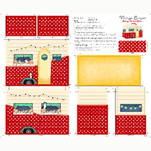 Load image into Gallery viewer, QT Fabrics - Sew &amp; Go - Vintage Camper Sewing Machine Cover - DIY Panel - 36” x 42&quot;
