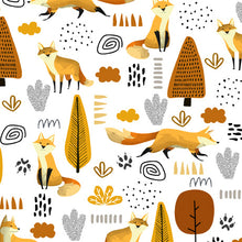 Load image into Gallery viewer, QT Fabrics - Teepee Trail - Foxes - 1/2 YARD CUT
