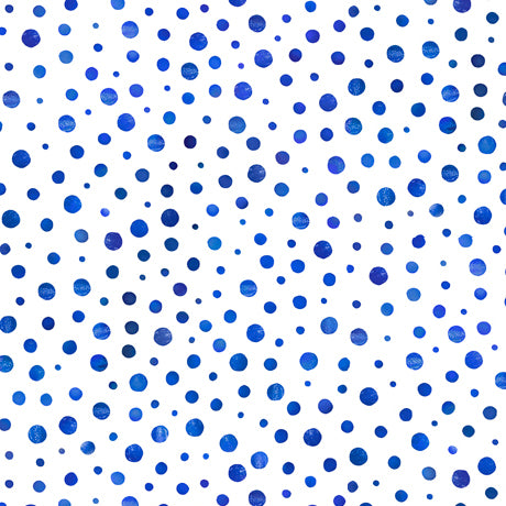 QT Fabrics - Blossoms of Blue - Dots - 1/2 YARD CUT