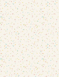 Wilmington Prints - Sweet Little Pleasures - Cream Sprinkles - 1/2 YARD CUT