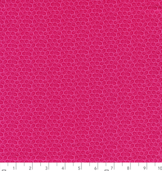 RJR - Hot Pink Curls - 1/2 YARD CUT