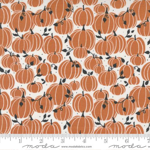 Moda Fabrics - Spellbound - Pumpkin Patch Ghost - 1/2 YARD CUT