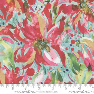 Moda Fabrics - Comfort and Joy - Merriment Florals Frost - 1/2 YARD CUT