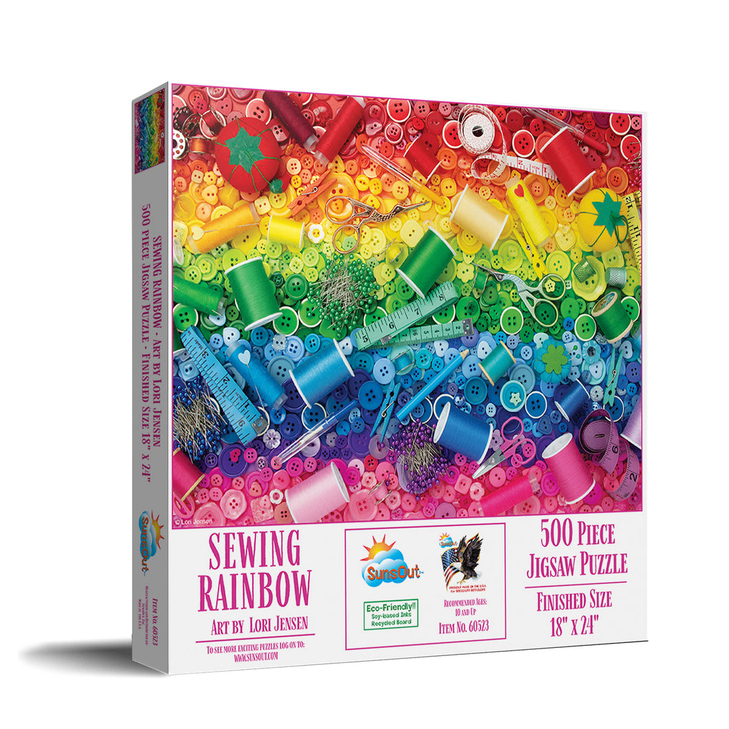 Sewing Rainbow Jigsaw Puzzle