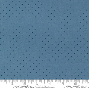Moda Fabrics - Shoreline Medium Blue Dots - 1/2 YARD CUT