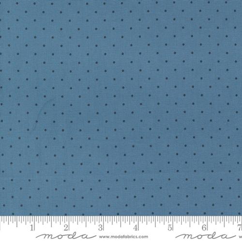 Moda Fabrics - Shoreline Medium Blue Dots - 1/2 YARD CUT