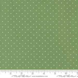 Moda Fabrics - Shoreline Green Dots - 1/2 YARD CUT