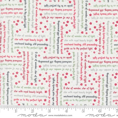 Moda Fabrics - Starberry - Song Text and Words - 1/2 YARD CUT