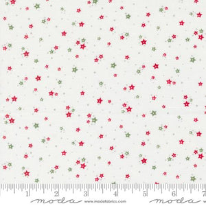 Moda Fabrics - Starberry - Stars Dots Off White - 1/2 YARD CUT