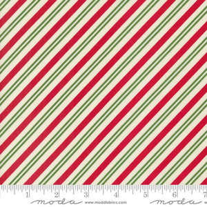 Moda Fabrics - Once Upon a Christmas - Peppermint Stick Stripes - 1/2 YARD CUT