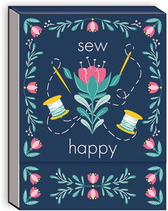 Modern Folk Sewing-Themed Notepad