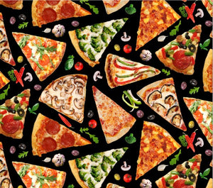 Elizabeth Studio - Favorite Foods - Pizza - 1/2 YARD CUT