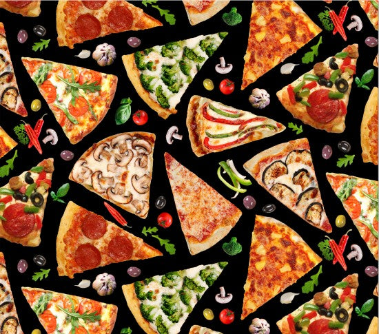 Elizabeth Studio - Favorite Foods - Pizza - 1/2 YARD CUT