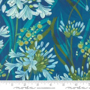 Moda Fabrics - Serena Shores - Agapanthus Florals Coastal - 1/2 YARD CUT