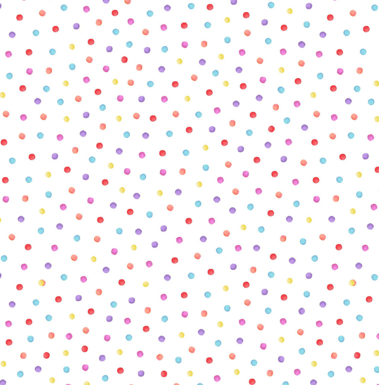 Maywood Studio - Bloom Bright - Dots Multi - 1/2 YARD CUT