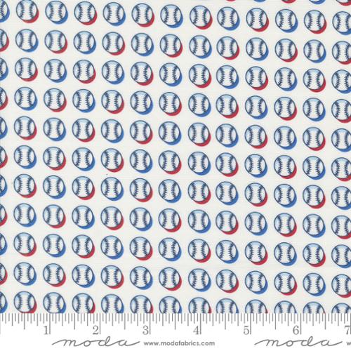 Moda Fabrics - Play Ball - Fastball - 1/2 YARD CUT