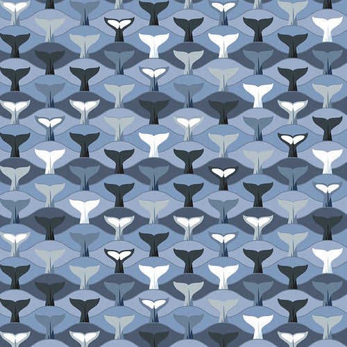 Studio E Fabrics - Polar Plungers - Whales of a Tail - 1/2 YARD CUT