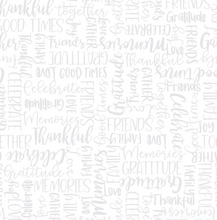 Load image into Gallery viewer, Maywood Studio - Celebration - Words White - 1/2 YARD CUT
