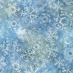End of Bolt - Winter Wonderland - Snowflakes Coastal Fog - 12"