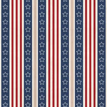 Load image into Gallery viewer, P&amp;B Textiles - America the Beautiful - Star Stripe - 1/2 YARD CUT
