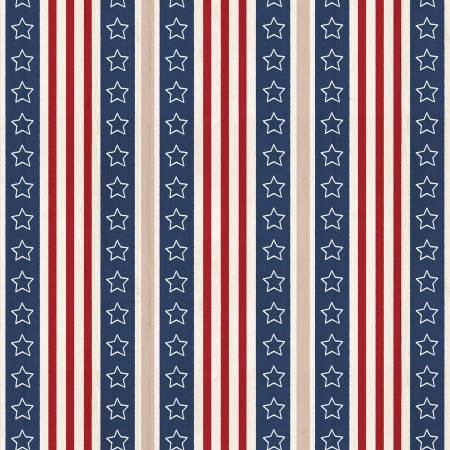 P&B Textiles - America the Beautiful - Star Stripe - 1/2 YARD CUT