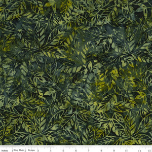 Expressions Batiks by Riley Blake Fabrics - TJAPS Leaf Green - 1/2 YARD CUT