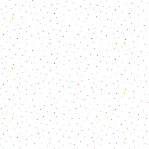 Riley Blake - Dapple Dot on White Rainbow - 1/2 YARD CUT