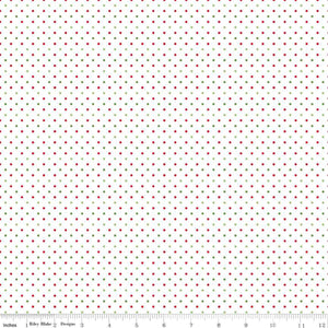 Riley Blake - Swiss Dot Christmas - 1/2 YARD CUT