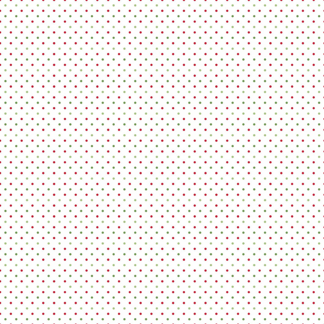 Riley Blake - Swiss Dot Christmas - 1/2 YARD CUT