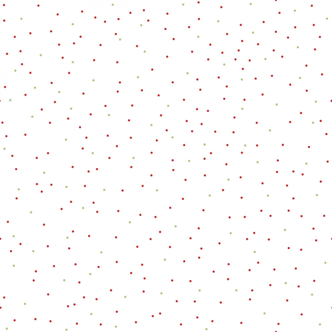 Riley Blake - Pin Dot Christmas - 1/2 YARD CUT