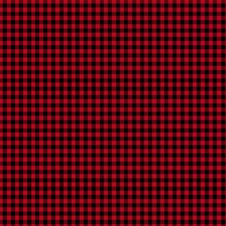 Timeless Treasures - Gnome for the Holidays - Red Check Plaid - 1/2 YARD CUT