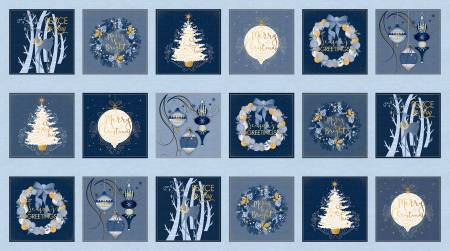 P&B Textiles - Christmas Shimmer - Patches Panel