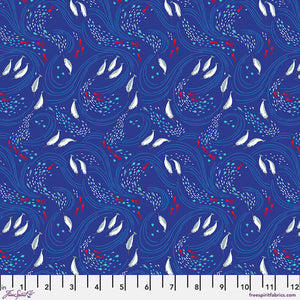 Freespirit - Polar Seas - Swirling Seas - 1/2 YARD CUT