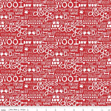 End of Bolt - Cooper - Words Red - 1 yard