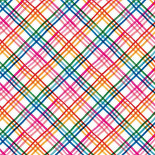 Load image into Gallery viewer, Michael Miller - Rainbow Check - 1/2 YARD CUT
