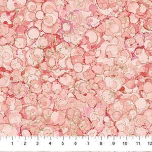 Northcott - Midas Touch - Rose Bubble Texture - 1/2 YARD CUT