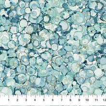 Load image into Gallery viewer, Northcott - Midas Touch - Blue Bubble Texture - 1/2 YARD CUT
